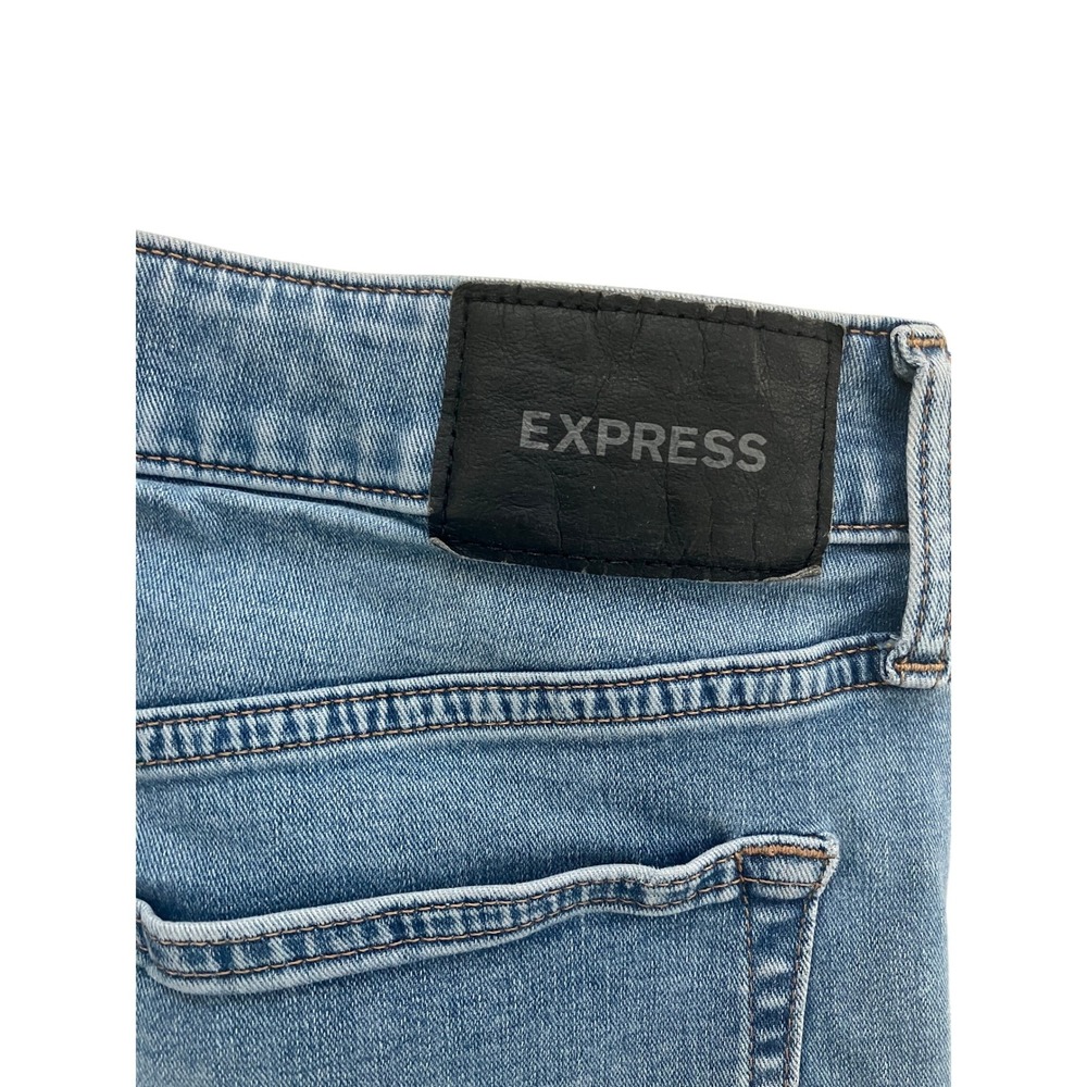 Express Men Skinny Fit Jeans Medium Wash Blue Denim 31x30 Casual Everyday Pants - Picture 2 of 5